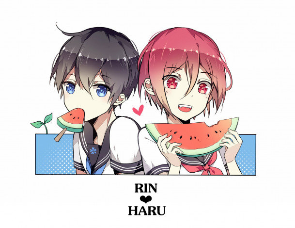 Обои картинки фото аниме, free, мальчики