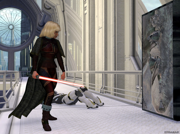 Обои картинки фото 3д графика, люди , people, оружие, фон, взгляд, девушка