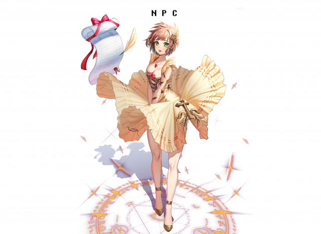 Обои картинки фото аниме, unknown,  другое, doyoom, арт, девушка, свиток