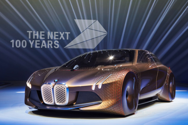 Обои картинки фото bmw vision next 100 concept 2016, автомобили, bmw, vision, next, 100, concept, 2016, car, выставка, автосалон