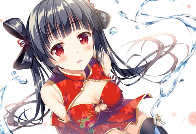 Обои картинки фото аниме, unknown,  другое, девушка, bisonbison