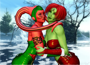 обоя 3д графика, существа , creatures, взгляд, фон, халки