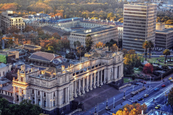 Картинка города мельбурн+ австралия улица панорама здания