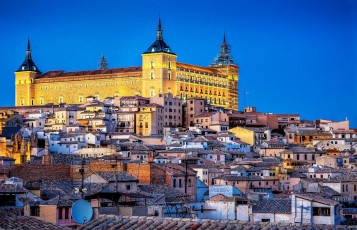 Картинка города толедо+ испания крепость