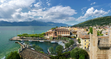 Картинка города -+панорамы италия коммуна торри-дель-бенако