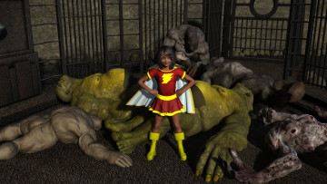 Картинка 3д+графика фантазия+ fantasy девушка взгляд фон