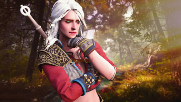 Картинка 3д+графика фантазия+ fantasy меч фон девушка