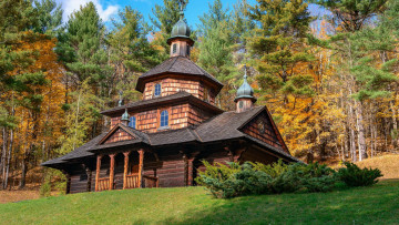 Картинка города -+православные+церкви +монастыри церковь деревянная лес