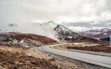 Картинка природа дороги шоссе поворот