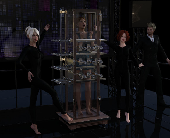 Обои картинки фото 3д графика, люди , people, девушки, взгляд, фон