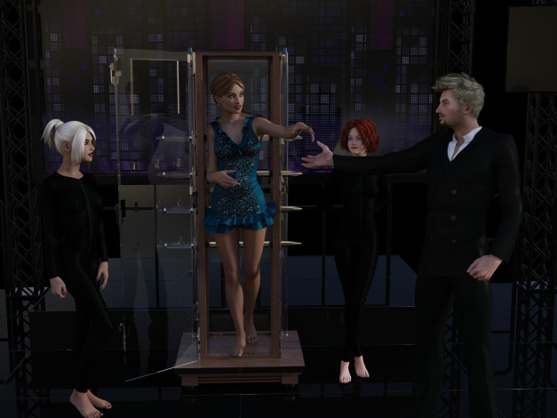 Обои картинки фото 3д графика, люди , people, девушки, взгляд, фон