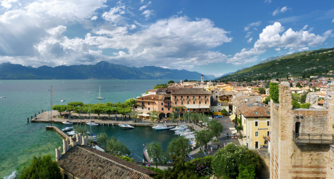 Обои картинки фото города, - панорамы, италия, коммуна, торри-дель-бенако