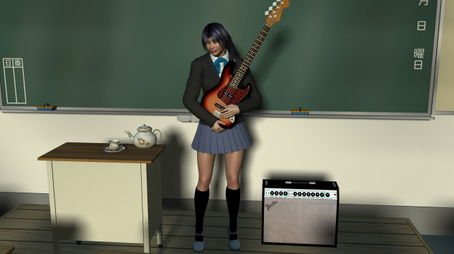 Обои картинки фото 3д графика, люди , people, девушка, взгляд, фон