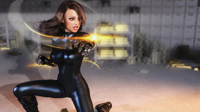 Обои картинки фото 3д графика, фантазия , fantasy, униформа, фон, девушка