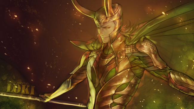 Обои картинки фото рисованное, кино, локи