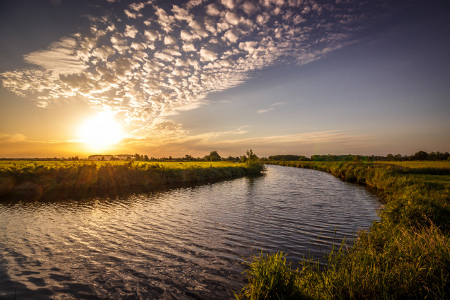 Обои картинки фото природа, восходы, закаты, рассвет