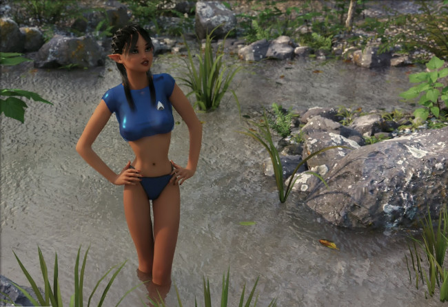 Обои картинки фото 3д графика, эльфы , elves, фон, взгляд, эльфийка