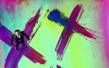 обоя кино фильмы, suicide squad, трость, босиком, the, joker, фон, постер, вид, сверху, джаред, лето, jared, leto, стоит, пиджак, отряд, самоубийц, suicide, squad