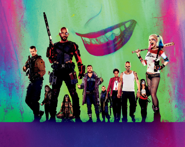Обои картинки фото кино фильмы, suicide squad, adam, beach, katana, viola, davis, will, smith, joel, kinnaman, amanda, waller, captain, boomerang, killer, croc