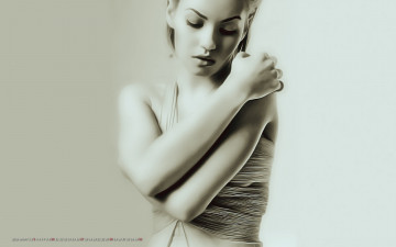 Картинка календари компьютерный+дизайн поза девушка