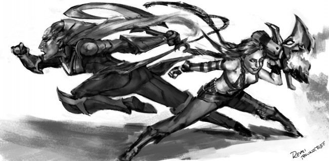 Обои картинки фото видео игры, league of legends, девушки, графика