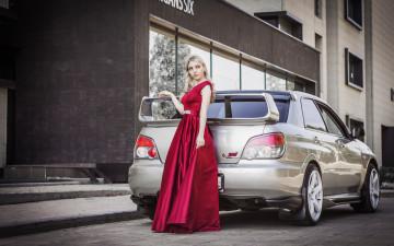 Картинка автомобили -авто+с+девушками subaru impreza