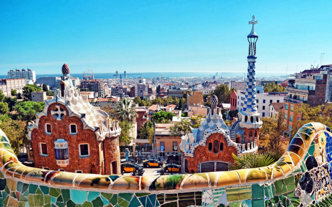 Обои картинки фото города, барселона , испания, панорама