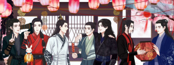 Картинка рисованное кино +мультфильмы сяо чжань роли костюмы