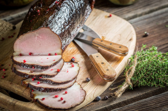 Картинка еда мясные+блюда буженина перец тимьян