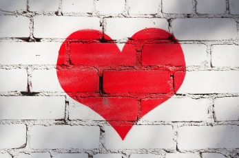 Картинка праздничные день+святого+валентина +сердечки +любовь сердечко стена