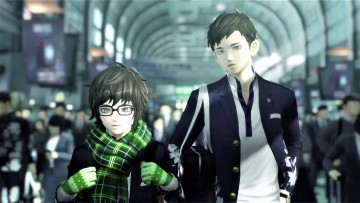 Картинка видео+игры shin+megami+tensei+v парни коридор люди