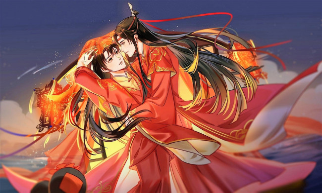 Обои картинки фото аниме, mo dao zu shi, вэй, усянь, лань, ванцзи