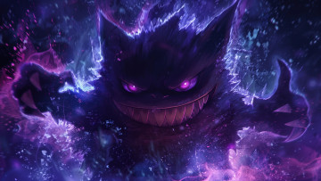 обоя видео игры, pokemon, gengar
