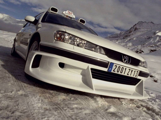 Обои картинки фото peugeot, 406, taxi, автомобили