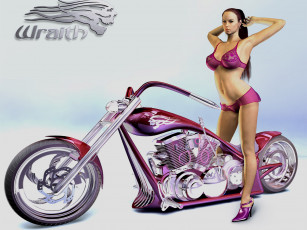 Картинка мотоциклы мото девушкой