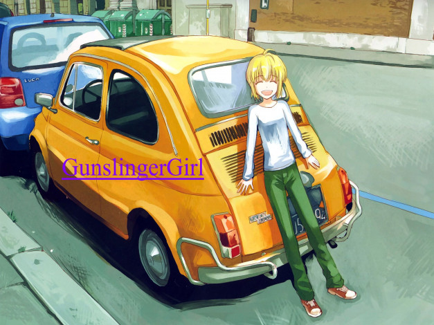 Обои картинки фото аниме, gun, slinger, girl