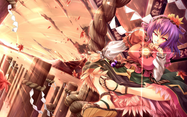 Обои картинки фото аниме, touhou