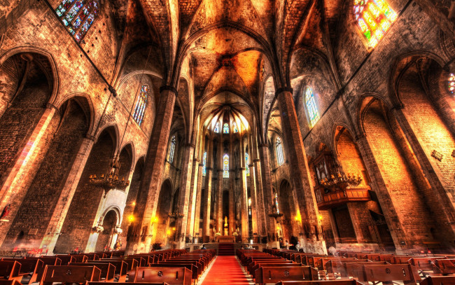 Обои картинки фото интерьер, убранство, роспись, храма