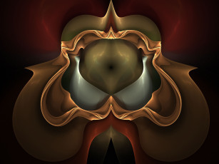 Картинка 3д графика fractal фракталы цвета фон узор