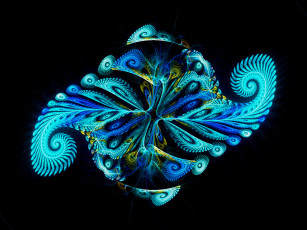 Картинка 3д графика fractal фракталы узор цвета фон