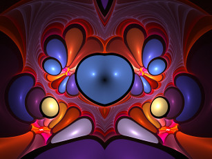 Картинка 3д графика fractal фракталы узор цвета фон