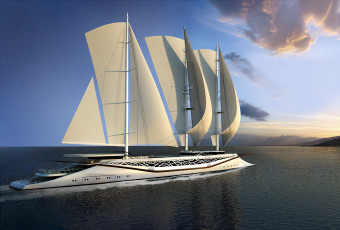 Картинка phoenicia sailing yacht concept by igor lobanov корабли Яхты яхта финикия