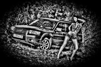 Картинка автомобили авто девушками