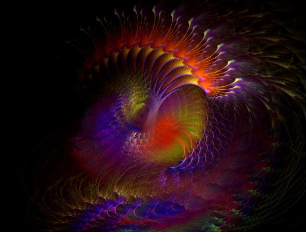 Обои картинки фото 3д, графика, fractal, фракталы, цвета, линии, узор, фон, рисунок