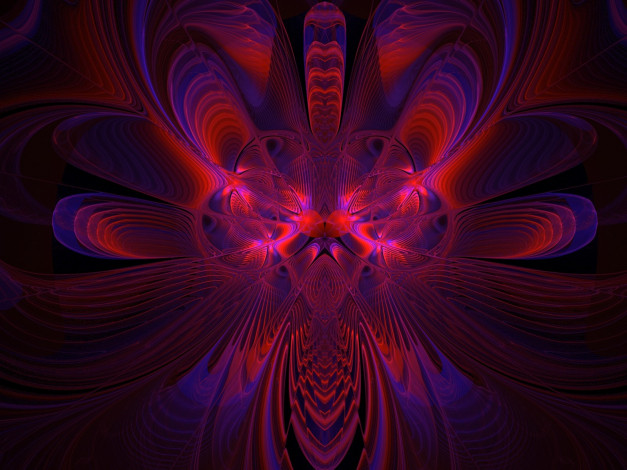 Обои картинки фото 3д, графика, fractal, фракталы, цвета, линии, узор, фон, рисунок