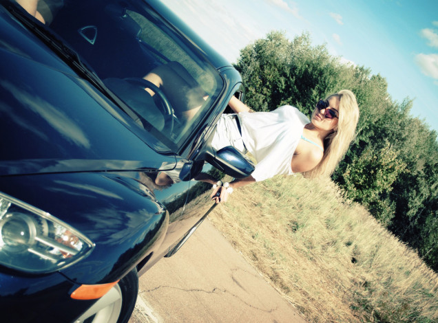 Обои картинки фото автомобили, авто, девушками