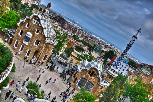 Обои картинки фото города, барселона, испания, здания, архитектура, гауди