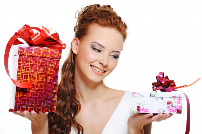 Обои картинки фото -Unsort Лица Портреты, девушки, unsort, лица, портреты, подарки, коробочки, настроение