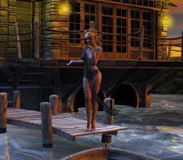 Картинка 3д графика people люди девушка