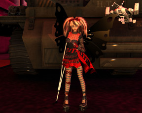 Картинка 3д графика people люди девушка